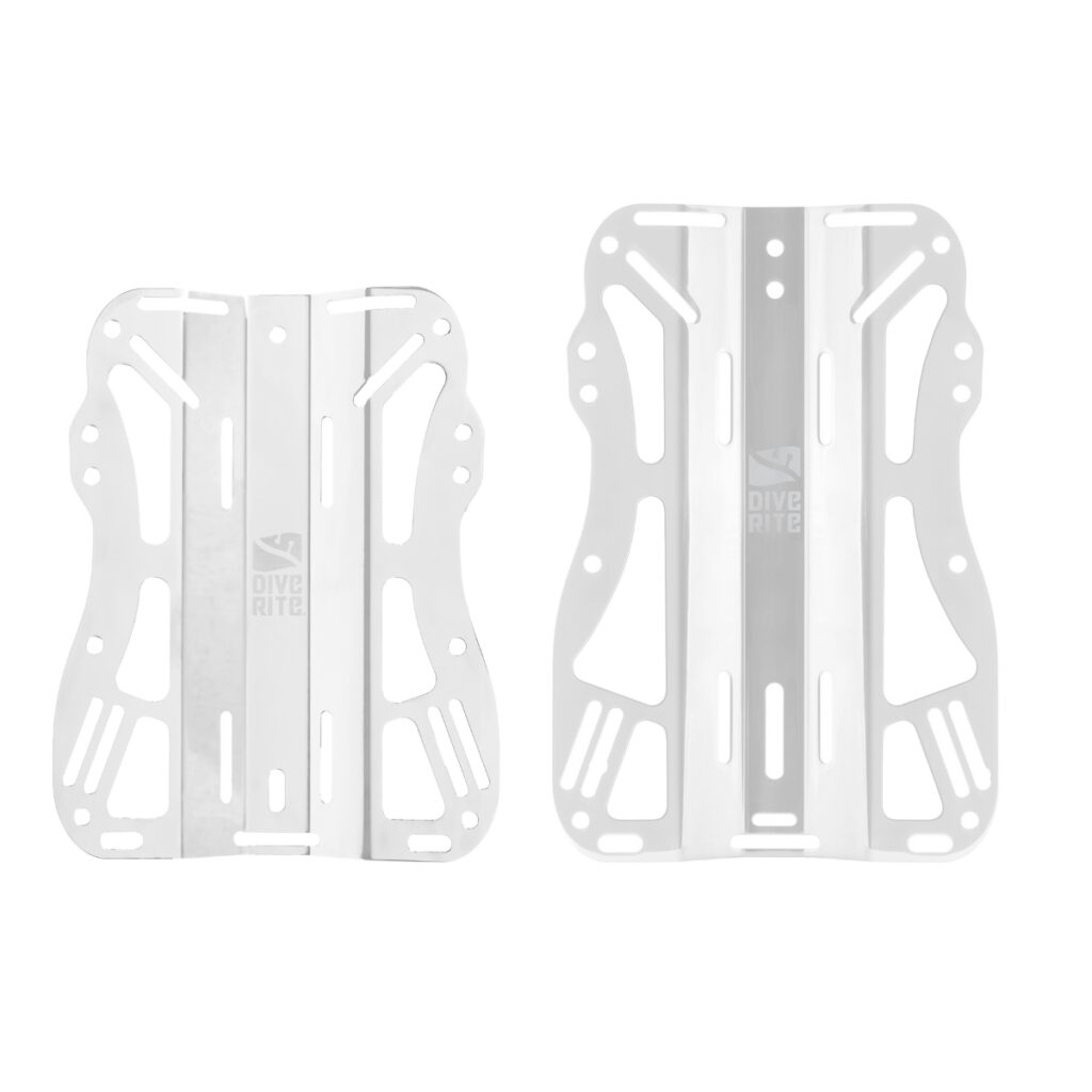 Short Stainless Steel XT Lite Backplate Dive Rite