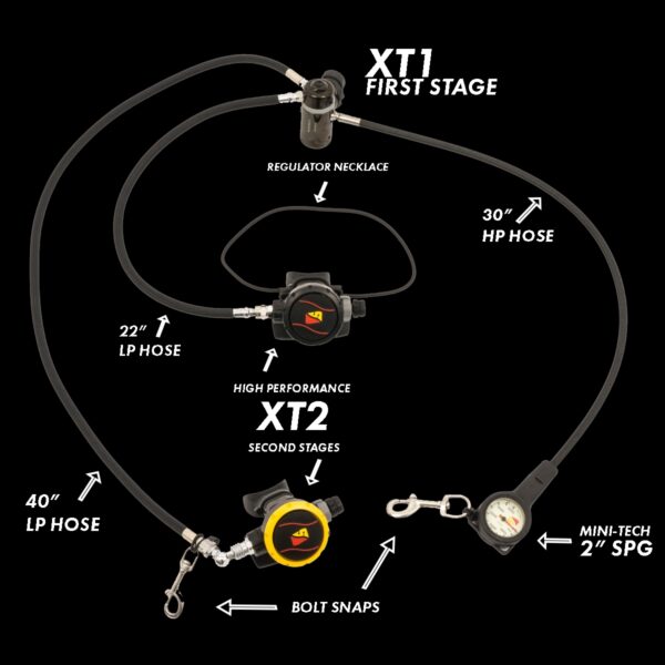 XT1/XT2 Advanced Open Water Regulator Package Dive Rite